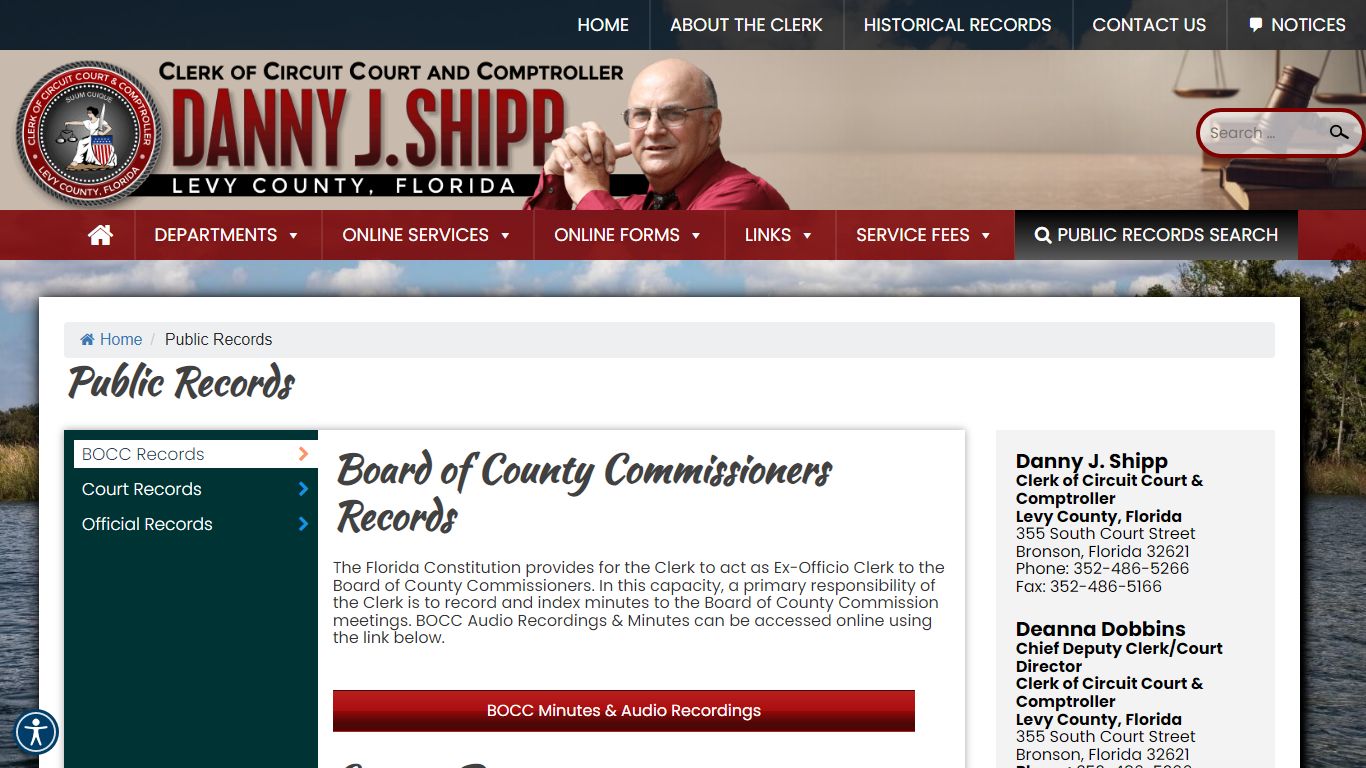 Public Records – Levy County Clerk of Courts & Comptroller